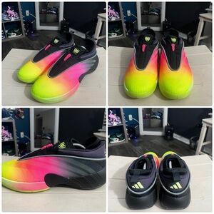 Adidas DON Issue 7 Gradient Neon Basketball Shoes Size 11 Preowned